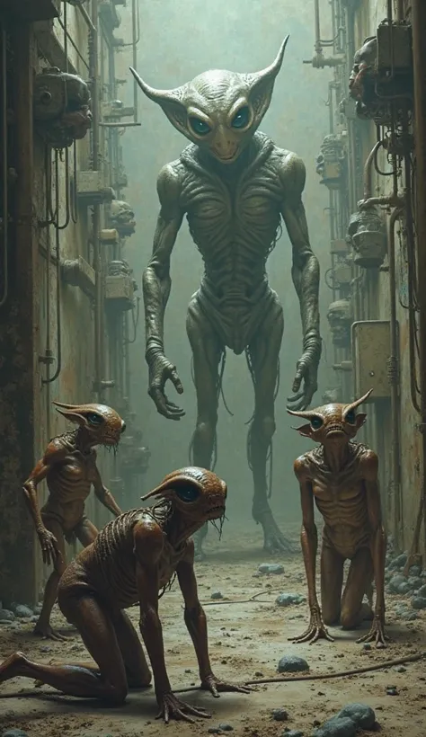 Human treat aliens like a slave
