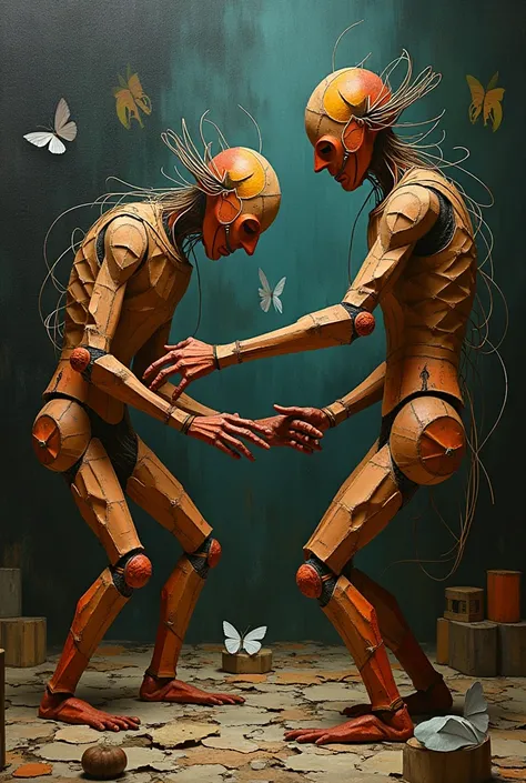 Ultra-high resolution surreal digital painting, 16K at 600 dpi, with a perfect studio cinematographic lighting. Each element of ...