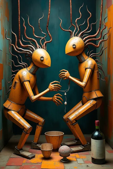 Ultra-high resolution surreal digital painting, 16K at 600 dpi, with a perfect studio cinematographic lighting. Each element of ...