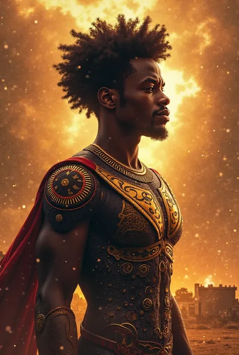Title: AFRO-MAN: Legend of Upper Sakponba
Genre: Action / Drama / Sci-Fi
Style: Cinematic, emotional, heroic
Setting: Ancient Bi...