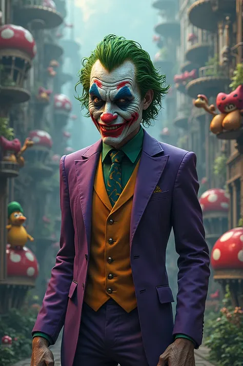 Realistic joker with Luigi Mario decor
