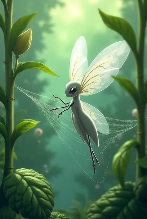 Texlira, Weaver of Growth Threads. An elegant insect Pokémon with spinning-wheel-like wings from which fine fibers spin. In the ...