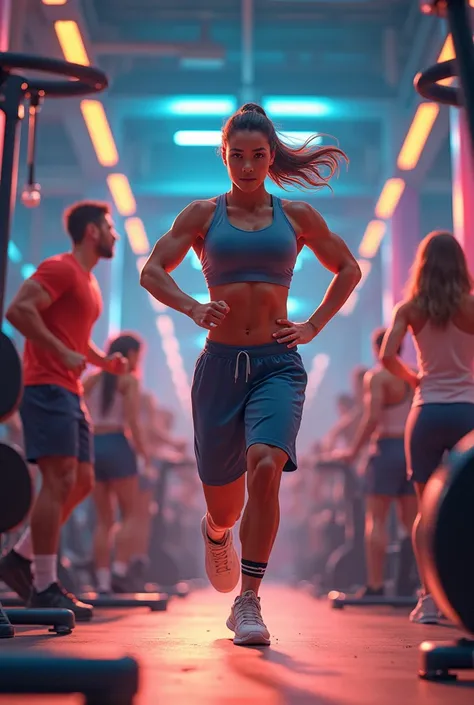 larky gym me workout kr rha ho