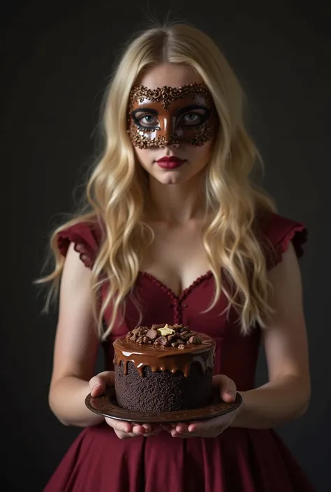 Cinematic chocolate scene, chocolate cake, dark background, high quality photo, wet texture, glaze, studio photo, piece, shallow...