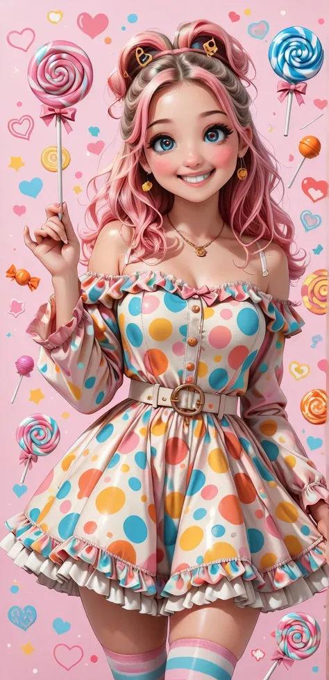 a pretty young girl , (big eyes), (Little face), ( high-detail leather :1.2), cute face, playful expression, beautiful appearan...