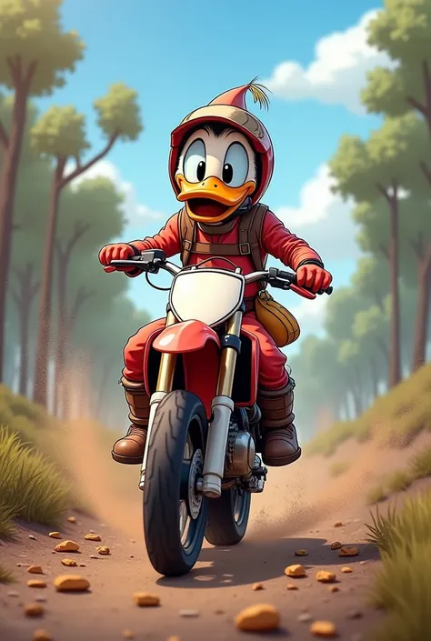 cree moi un dessin du dessin annimer donal duck et du dessin animee de la panthere rose qui s enfuit d un braquage avec pleint d...