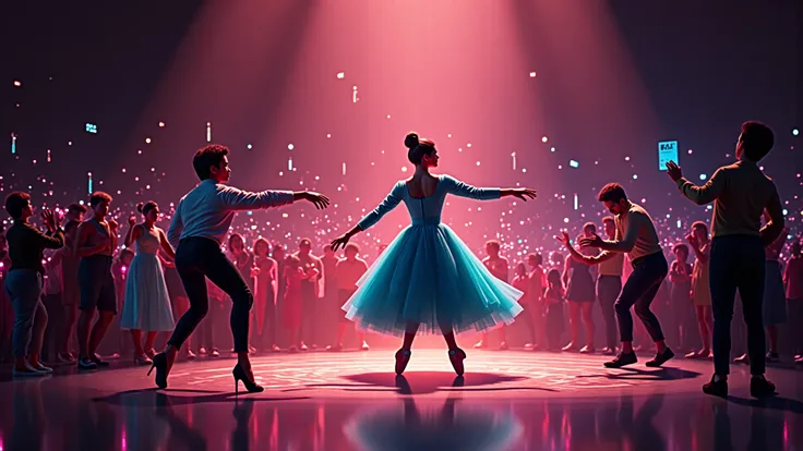 Surrealism. Their work dynamic is a dance. Eleanor, with her back to the audience, meticulously choreographs a beautiful ballet ...