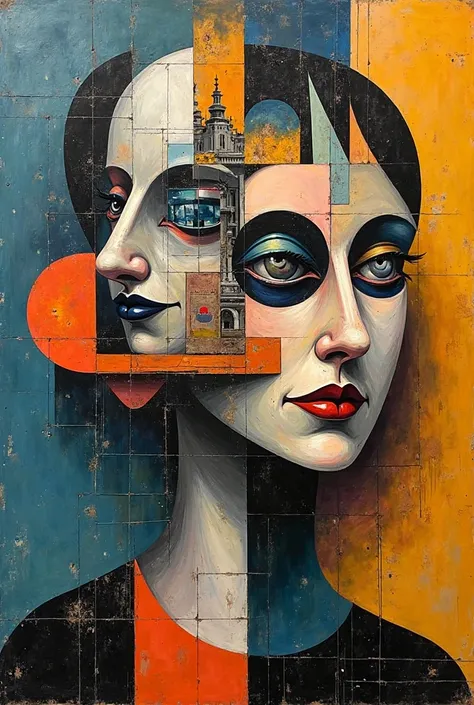 make an actual cubism art work