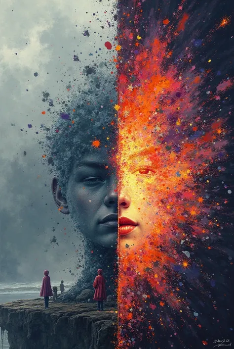 : Split image – Left: Bland cover, Right: Stunning, modern cover