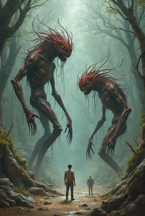 Make a picture of strange creatures