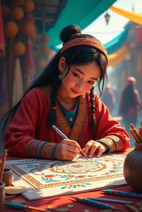Add a little accent, pen to see, what is it being done in Kazakhstan 