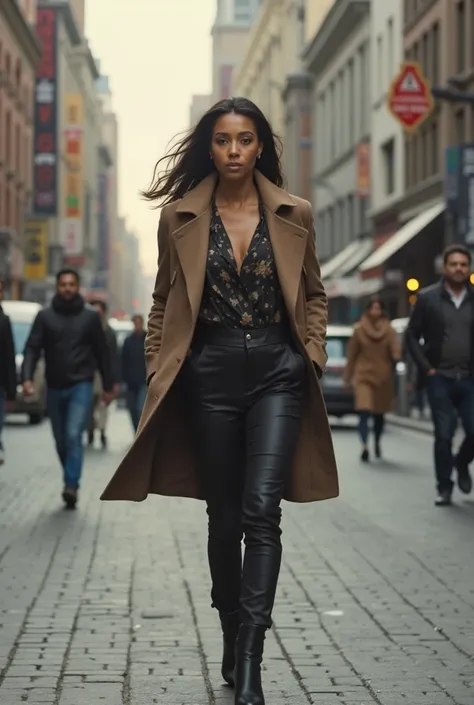Video of a woman walking down the street