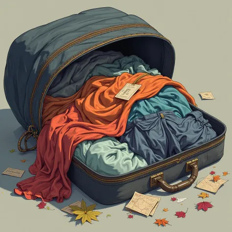 After a round trip, the clothes fall to the bottom