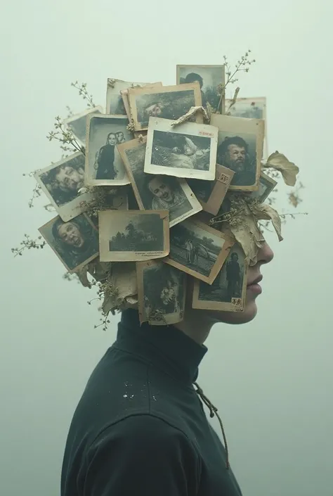 Make a video of discarded photos wrapped together