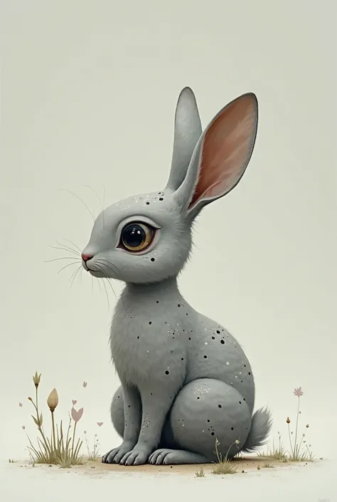 Remove these spots from the funcin and lighten the gray rabbit, a bit and place a black spot around the white rabbit's eye and a...