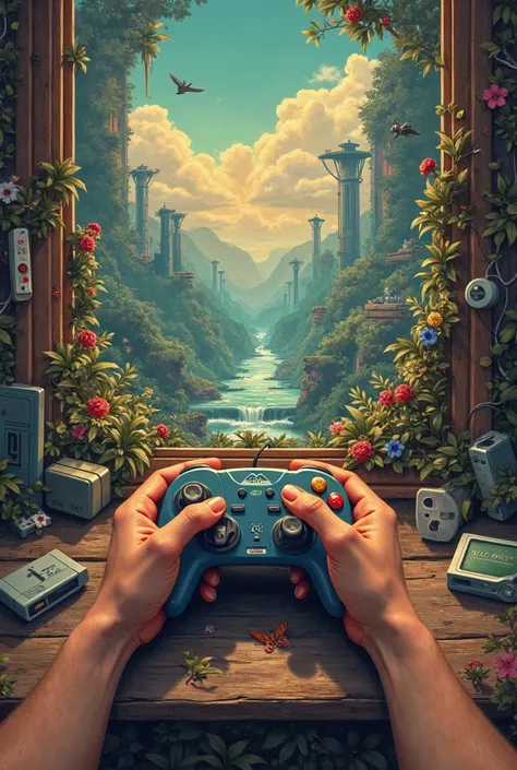 I need an image about video games and memories with dimensions of 7. 5 x 10 