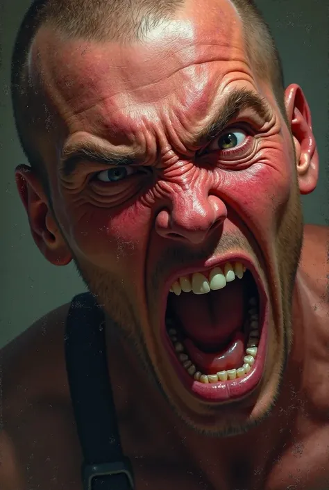 ((Furious, face turning red, yelling non-stop."