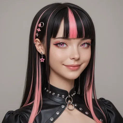 great quality, masterpiece, very aesthetic, a beautiful girl, a beautiful girl , solo , Japanese, black hair((highlights hair , ...