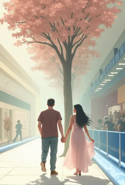 They walk together