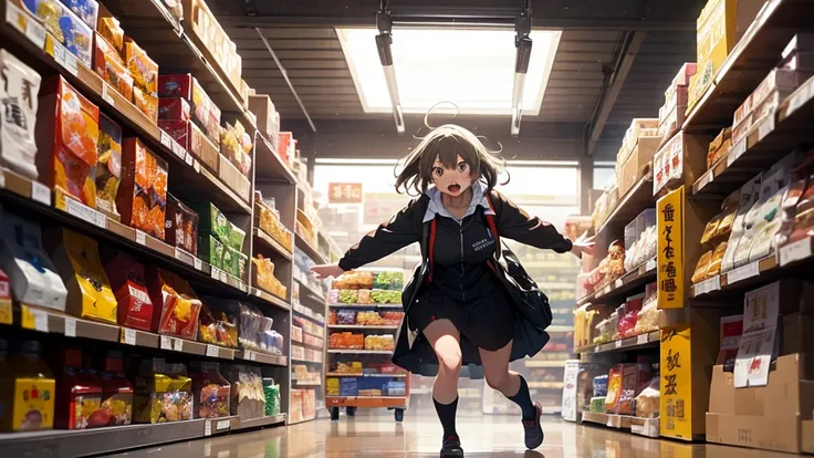 A flurry of half-off stickers fly through the air as a price-raising robot storms through aisles. A brave old lady dives to prot...