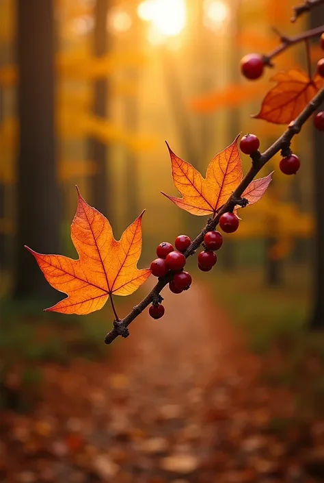 autumn is warm, generous , full of fire and soft gold. On the trail, fallen leaves, warmed by the last rays of sunshine, drops o...