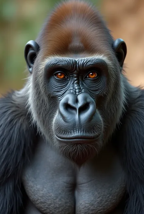 Make a video of the gorilla filming himself on the front camera and saying: Hello guys, how are you guys, guys who want to make ...