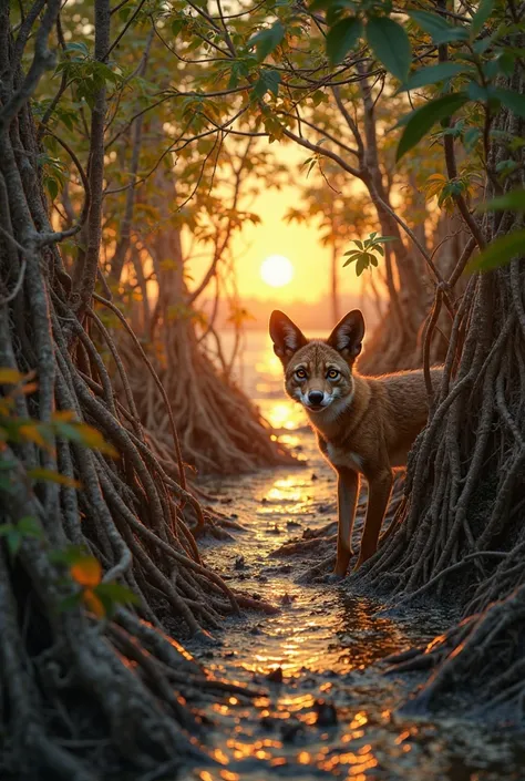 A Mangrove Adventure

As the sun dipped low on the horizon, casting a warm, golden glow over the tangled roots and lush greenery...