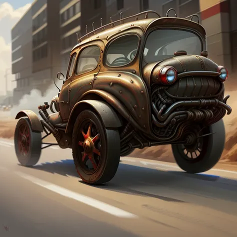 is struck by near-future　car