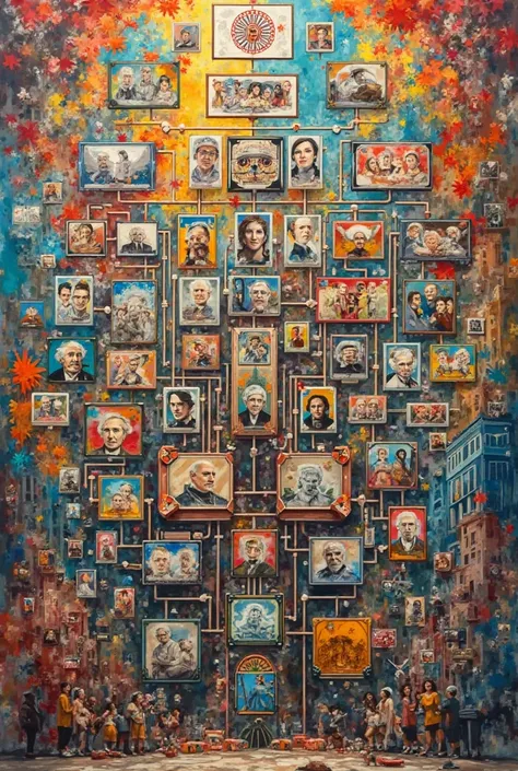 Organization chart of muralism