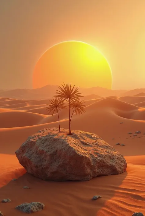 Make a stylish logo, new order logo, Desert, realistic, 4K, ultra-detailed, photorealistic, HDR, couleurs vives, couleurs chaude...