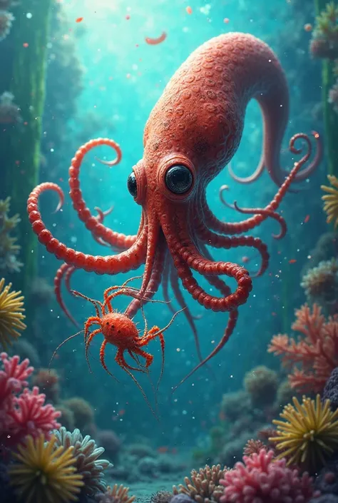 Squid eating calanguinho