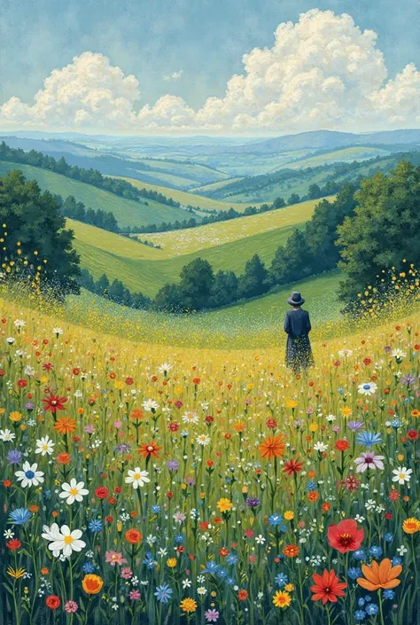 Beautiful Manet-style landscape 