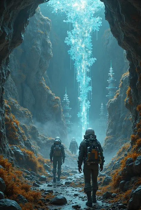 Deep subterrastrial futuristic pioneer