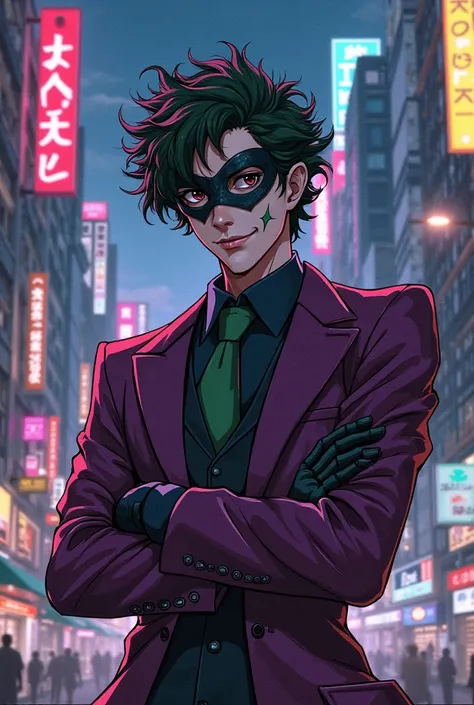 Joker from Persona 5 in anime style