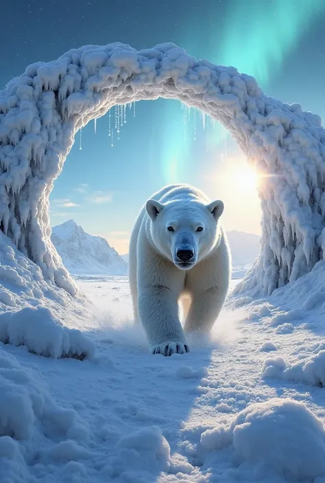 What an epic and full image of symbolism! 🐻‍❄️💨 Aquí tienes un **detailed prompt** to generate in tools like DALL·E, MidJourney ...