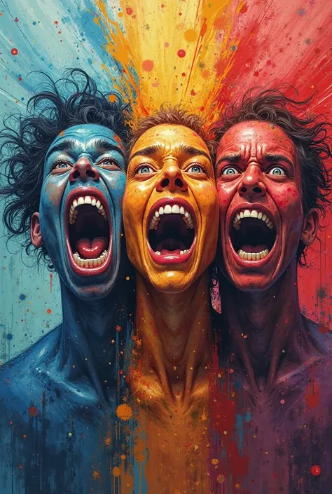 happy, anger, excited