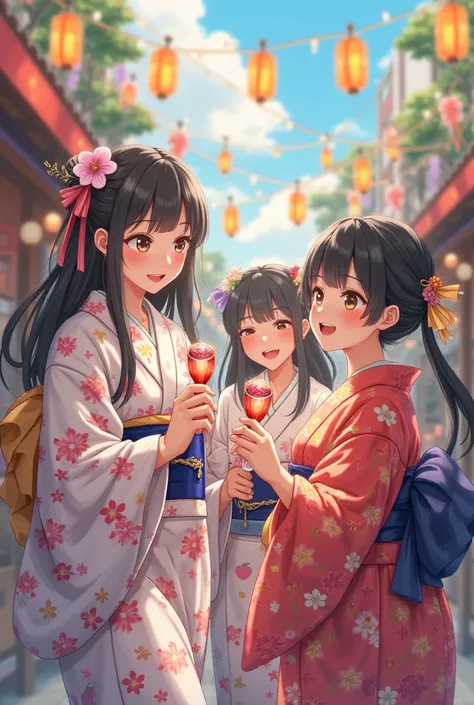 Japanese women
20 years old
yukata
festivities