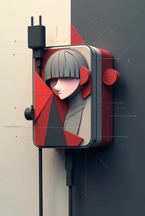 turn this into CUBISM art and don't change the charger just turn it inyo CUBISM 