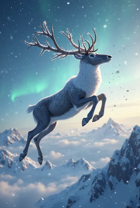 Make an aerial reindeer