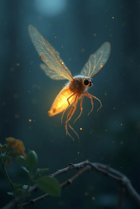 Generate an image of a firefly for profile picture