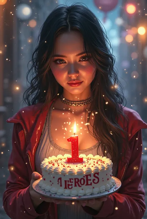 X23 super realistic fair-skinned character with long and dark hair with clothing characteristic of the slightly more low-cut cha...