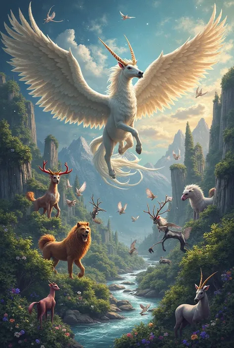 A mythical creatures from each counties.