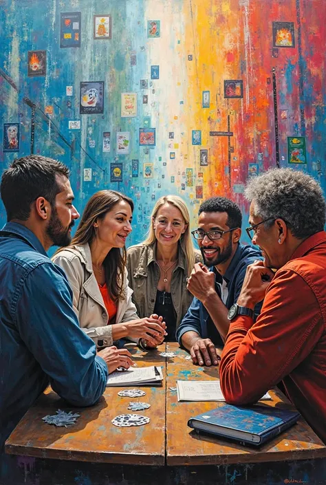 Make your own contemporary painting art which shows what changes you would suggest to a modern day issue in our society