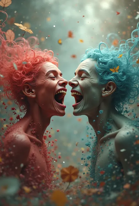 I want the heart and mind to be real, but they laugh in a deep surreal way