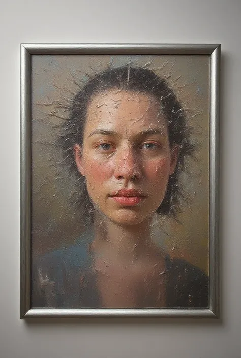 score_9, 1woman, realistic style, Low-angle, square on the wall, 셰프 모자를 쓴 square on the wall, perfect square, shiny border
*n...
