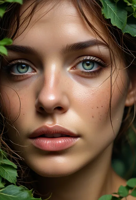 hdr photo of portrait of a unique breathtaking and beautiful woman face close-up, stunning detail, hyper detailed eyes, detailed...