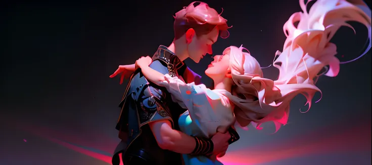 (Super detailed CG unity 8k personality wallpaper,Masterpiece level,Best picture quality),a young man and a woman,couple,is danc...