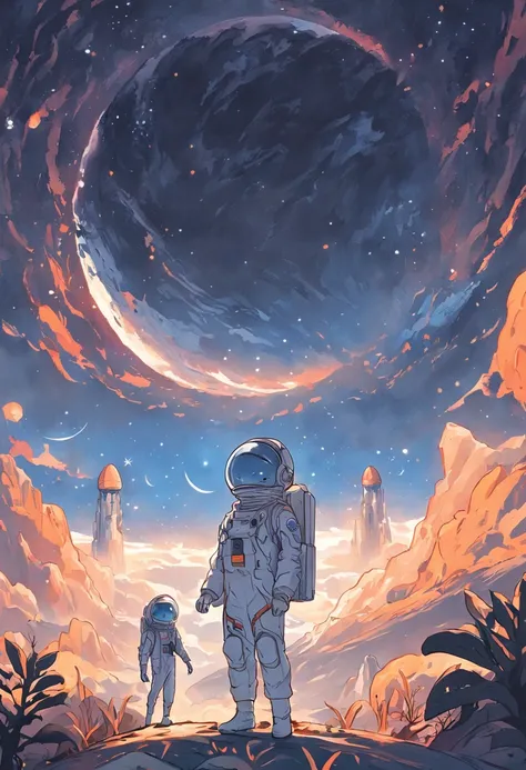 exhilarating space adventure with children's picture book, young astronauts embark on a journey to explore distant planets. the ...