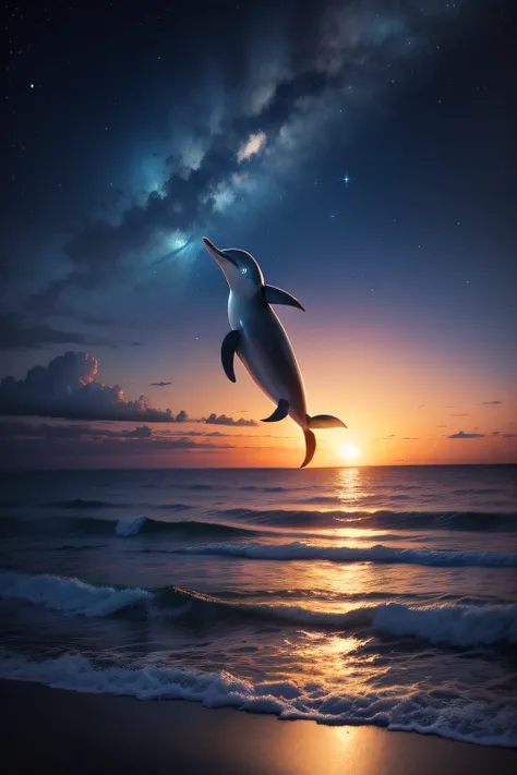 The night was filled with magic as they bid the sea goodbye They swam into the heavens - they stayed up in the sky And all the i...