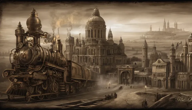 (dieselpunk), desolate dark world ,city scape, (satanic latex nuns) ,apocalyptic surroundings, hellfire ,((evil cathedrals)), ai...